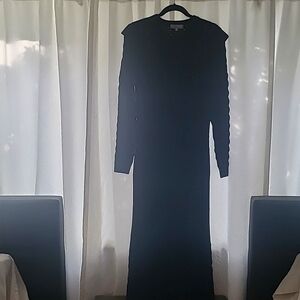 Black Knit Pearl by Lela Rose Maxi dress